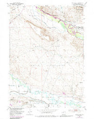 Mule Butte Wyoming Historical topographic map, 1:24000 scale, 7.5 X 7.5 Minute, Year 1951
