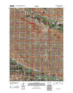 Mule Butte Wyoming Historical topographic map, 1:24000 scale, 7.5 X 7.5 Minute, Year 2012