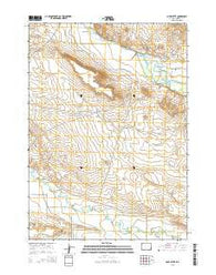 Mule Butte Wyoming Current topographic map, 1:24000 scale, 7.5 X 7.5 Minute, Year 2015