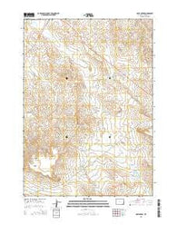 Mule Creek Wyoming Current topographic map, 1:24000 scale, 7.5 X 7.5 Minute, Year 2015