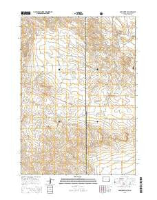 Mule Creek SE Wyoming Current topographic map, 1:24000 scale, 7.5 X 7.5 Minute, Year 2015