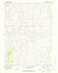 Mulkay Spring Wyoming Historical topographic map, 1:24000 scale, 7.5 X 7.5 Minute, Year 1969