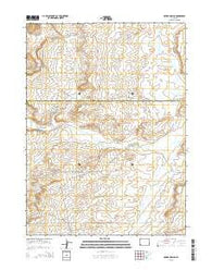 Mulkay Spring Wyoming Current topographic map, 1:24000 scale, 7.5 X 7.5 Minute, Year 2015