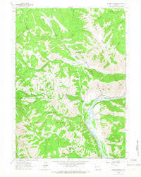 Munger Mountain Wyoming Historical topographic map, 1:24000 scale, 7.5 X 7.5 Minute, Year 1963