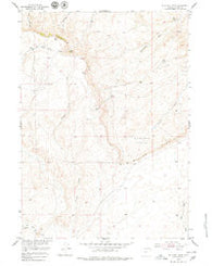 Muskrat Basin Wyoming Historical topographic map, 1:24000 scale, 7.5 X 7.5 Minute, Year 1952