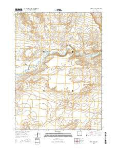 Myers Ranch Wyoming Current topographic map, 1:24000 scale, 7.5 X 7.5 Minute, Year 2015