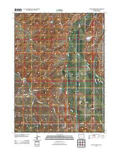 Myers Reservoir Wyoming Historical topographic map, 1:24000 scale, 7.5 X 7.5 Minute, Year 2012