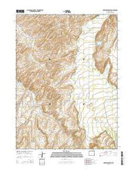 Myers Reservoir Wyoming Current topographic map, 1:24000 scale, 7.5 X 7.5 Minute, Year 2015