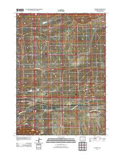 Natrona Wyoming Historical topographic map, 1:24000 scale, 7.5 X 7.5 Minute, Year 2012