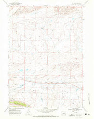 Natrona Wyoming Historical topographic map, 1:24000 scale, 7.5 X 7.5 Minute, Year 1968