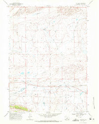 Natrona Wyoming Historical topographic map, 1:24000 scale, 7.5 X 7.5 Minute, Year 1968