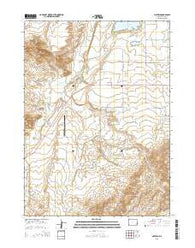 Natwick Wyoming Current topographic map, 1:24000 scale, 7.5 X 7.5 Minute, Year 2015