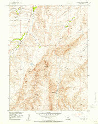 Natwick SW Wyoming Historical topographic map, 1:24000 scale, 7.5 X 7.5 Minute, Year 1953