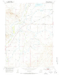 Natwick Wyoming Historical topographic map, 1:24000 scale, 7.5 X 7.5 Minute, Year 1953