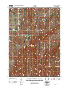 Natwick SW Wyoming Historical topographic map, 1:24000 scale, 7.5 X 7.5 Minute, Year 2012