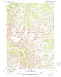 Needle Mountain Wyoming Historical topographic map, 1:24000 scale, 7.5 X 7.5 Minute, Year 1970