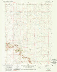 Needle Rock Wyoming Historical topographic map, 1:24000 scale, 7.5 X 7.5 Minute, Year 1960