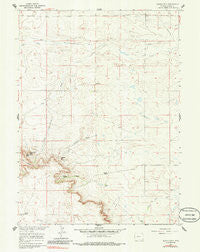 Needle Rock Wyoming Historical topographic map, 1:24000 scale, 7.5 X 7.5 Minute, Year 1960