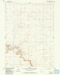 Needle Rock Wyoming Historical topographic map, 1:24000 scale, 7.5 X 7.5 Minute, Year 1960