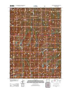 Needle Mountain Wyoming Historical topographic map, 1:24000 scale, 7.5 X 7.5 Minute, Year 2012