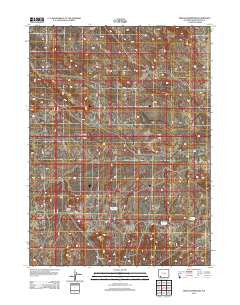 Needle Reservoir Wyoming Historical topographic map, 1:24000 scale, 7.5 X 7.5 Minute, Year 2012
