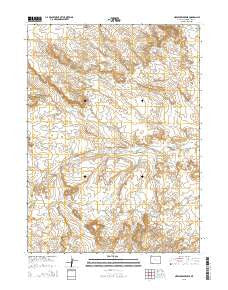 Needle Reservoir Wyoming Current topographic map, 1:24000 scale, 7.5 X 7.5 Minute, Year 2015