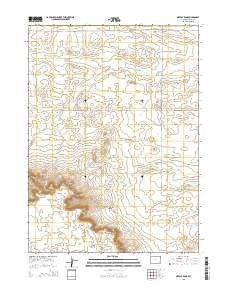 Needle Rock Wyoming Current topographic map, 1:24000 scale, 7.5 X 7.5 Minute, Year 2015