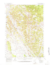 Nefsy Divide Wyoming Historical topographic map, 1:62500 scale, 15 X 15 Minute, Year 1957