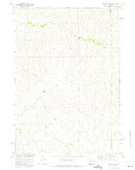 Negro Butte Wyoming Historical topographic map, 1:24000 scale, 7.5 X 7.5 Minute, Year 1972