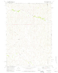 Negro Butte Wyoming Historical topographic map, 1:24000 scale, 7.5 X 7.5 Minute, Year 1972