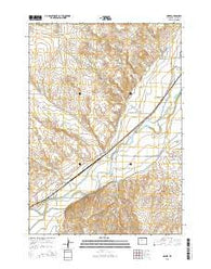 Neiber Wyoming Current topographic map, 1:24000 scale, 7.5 X 7.5 Minute, Year 2015