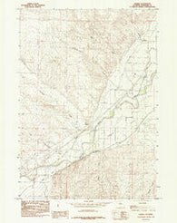 Neiber Wyoming Historical topographic map, 1:24000 scale, 7.5 X 7.5 Minute, Year 1985