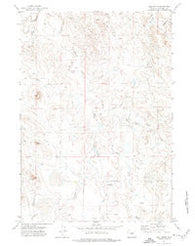 Neil Butte Wyoming Historical topographic map, 1:24000 scale, 7.5 X 7.5 Minute, Year 1972