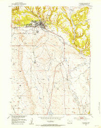 Newcastle Wyoming Historical topographic map, 1:24000 scale, 7.5 X 7.5 Minute, Year 1951