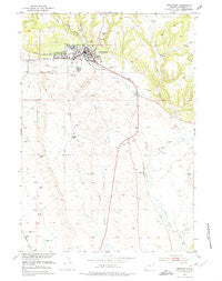 Newcastle Wyoming Historical topographic map, 1:24000 scale, 7.5 X 7.5 Minute, Year 1951