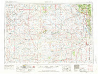Newcastle Wyoming Historical topographic map, 1:250000 scale, 1 X 2 Degree, Year 1955