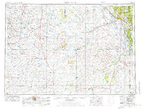 Newcastle Wyoming Historical topographic map, 1:250000 scale, 1 X 2 Degree, Year 1955