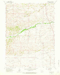 Nimmo Ranch Wyoming Historical topographic map, 1:24000 scale, 7.5 X 7.5 Minute, Year 1962