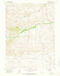Nimmo Ranch Wyoming Historical topographic map, 1:24000 scale, 7.5 X 7.5 Minute, Year 1962