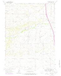 Nimmo Ranch Wyoming Historical topographic map, 1:24000 scale, 7.5 X 7.5 Minute, Year 1962