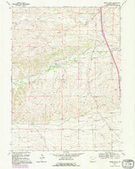 Nimmo Ranch Wyoming Historical topographic map, 1:24000 scale, 7.5 X 7.5 Minute, Year 1962