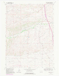 Nimmo Ranch Wyoming Historical topographic map, 1:24000 scale, 7.5 X 7.5 Minute, Year 1991