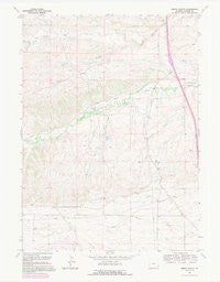 Nimmo Ranch Wyoming Historical topographic map, 1:24000 scale, 7.5 X 7.5 Minute, Year 1991