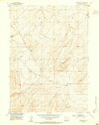 Ninemile Hill Wyoming Historical topographic map, 1:24000 scale, 7.5 X 7.5 Minute, Year 1953
