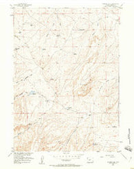 Ninemile Hill Wyoming Historical topographic map, 1:24000 scale, 7.5 X 7.5 Minute, Year 1958