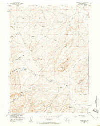 Ninemile Hill Wyoming Historical topographic map, 1:24000 scale, 7.5 X 7.5 Minute, Year 1958