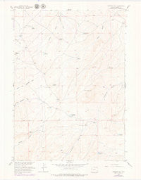 Ninemile Hill Wyoming Historical topographic map, 1:24000 scale, 7.5 X 7.5 Minute, Year 1958