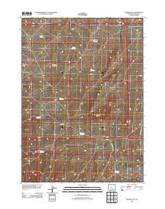 Ninemile Hill Wyoming Historical topographic map, 1:24000 scale, 7.5 X 7.5 Minute, Year 2012
