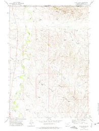 Nipple Butte Wyoming Historical topographic map, 1:24000 scale, 7.5 X 7.5 Minute, Year 1972