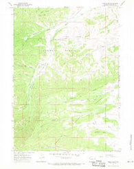Noble Basin Wyoming Historical topographic map, 1:24000 scale, 7.5 X 7.5 Minute, Year 1967